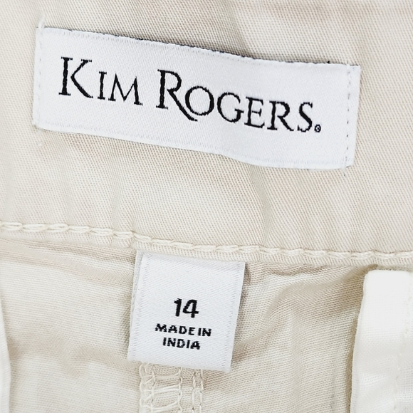 Kim Rogers Shorts Women's Size 14 Blue Bermuda Chino Golf Comfort Waist NWT - Picture 5 of 12